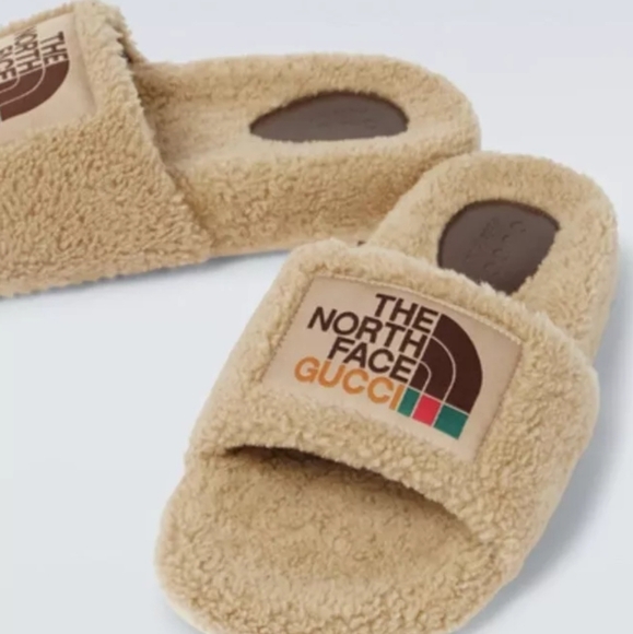 Gucci Other - - Gucci × Northface Shearling Wool Slides  EU 42. Size 10 Men